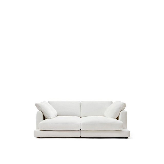 Natur24 Sofa 3-Sitzer Sofa Gabrielle 210 x 193 x 87 cm Weiß günstig online kaufen