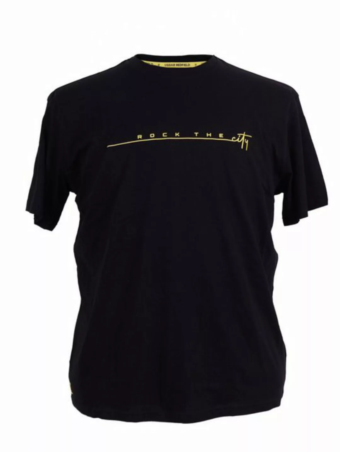 redfield T-Shirt Rundhals T-Shirt von Redfield in Übergrößen, schwarz günstig online kaufen