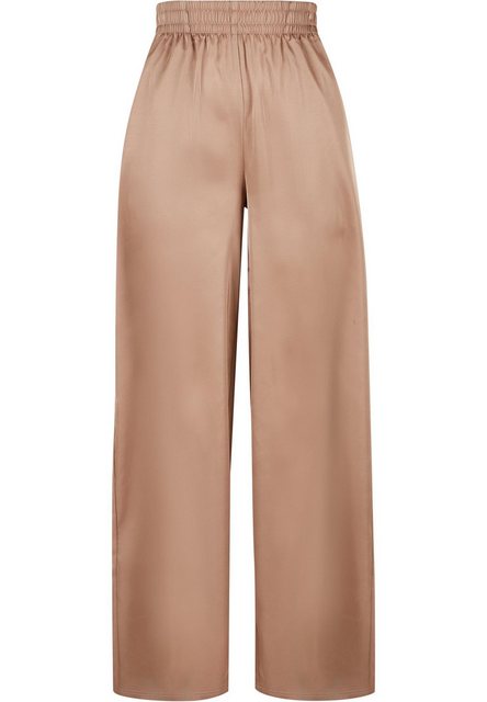 URBAN CLASSICS Stoffhose "Urban Classics Damen Ladies Satin Wide Leg Pants" günstig online kaufen