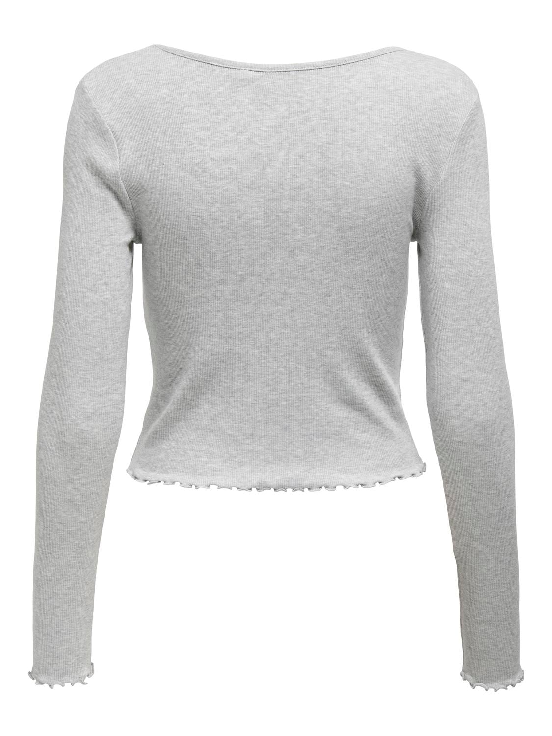 ONLY Langarmshirt "ONLBETTY L/S V-NECK TOP CC JRS" günstig online kaufen