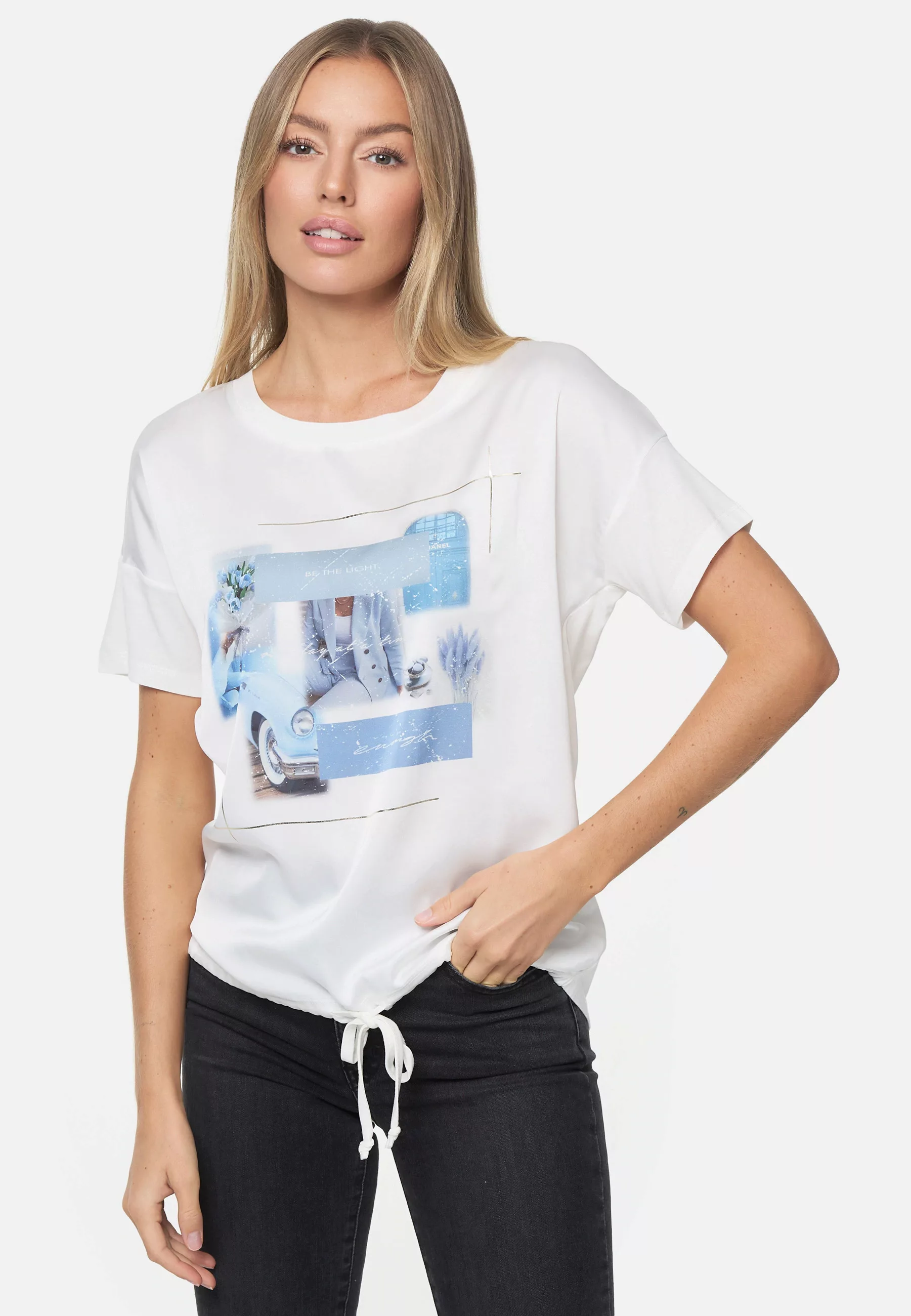 Decay T-Shirt, mit eingearbeitetem Kordelzug günstig online kaufen