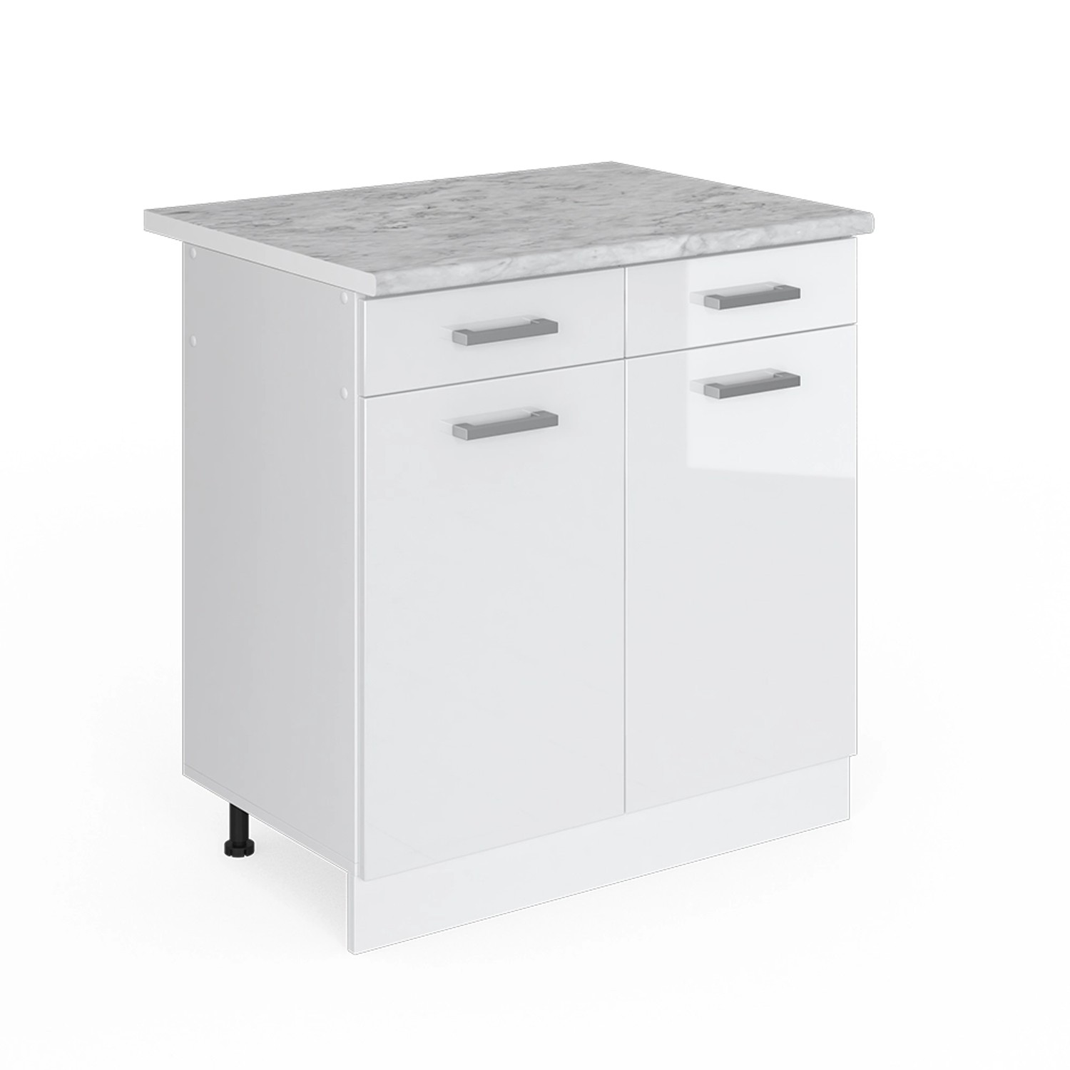 Vicco Unterschrank R-Line, Weiß Hochglanz/Weiß, 80 günstig online kaufen