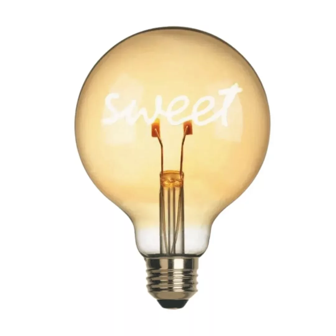 LED Leuchtmittel Sweet E27 Globe - G95 in Transparent 1,5W 70lm günstig online kaufen