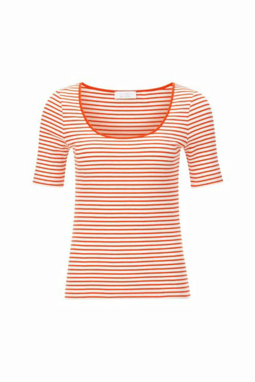 Rich & Royal T-Shirt Organic Rib Shirt Striped günstig online kaufen