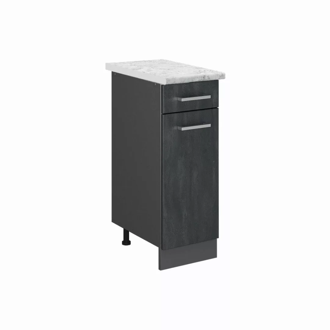 Vicco Unterschrank R-Line, Schwarz Beton/Anthrazit, 30 günstig online kaufen