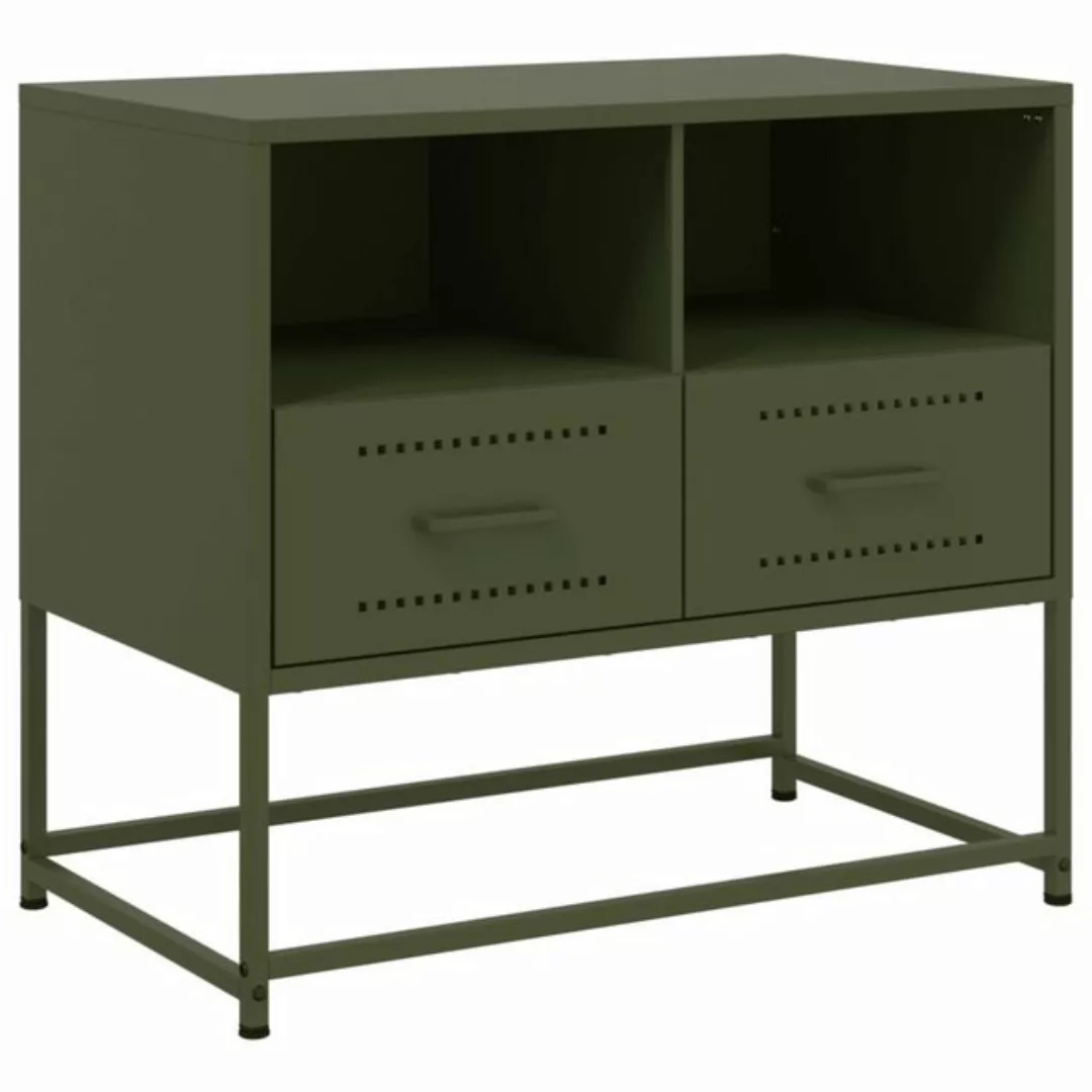 vidaXL Schrankmodule TV-Schrank Olivgrün 68x39x60,5 cm Stahl günstig online kaufen