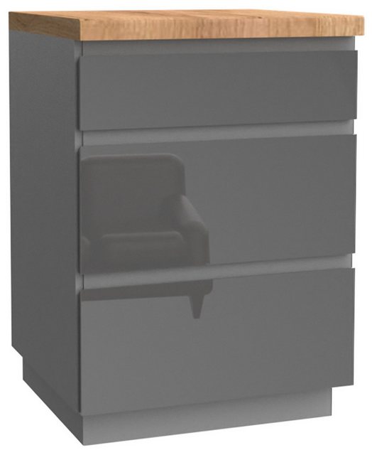 OMILI Unterschrank UD3-60 (OMEGA Serie, Schubladenschrank) Soft-Close günstig online kaufen