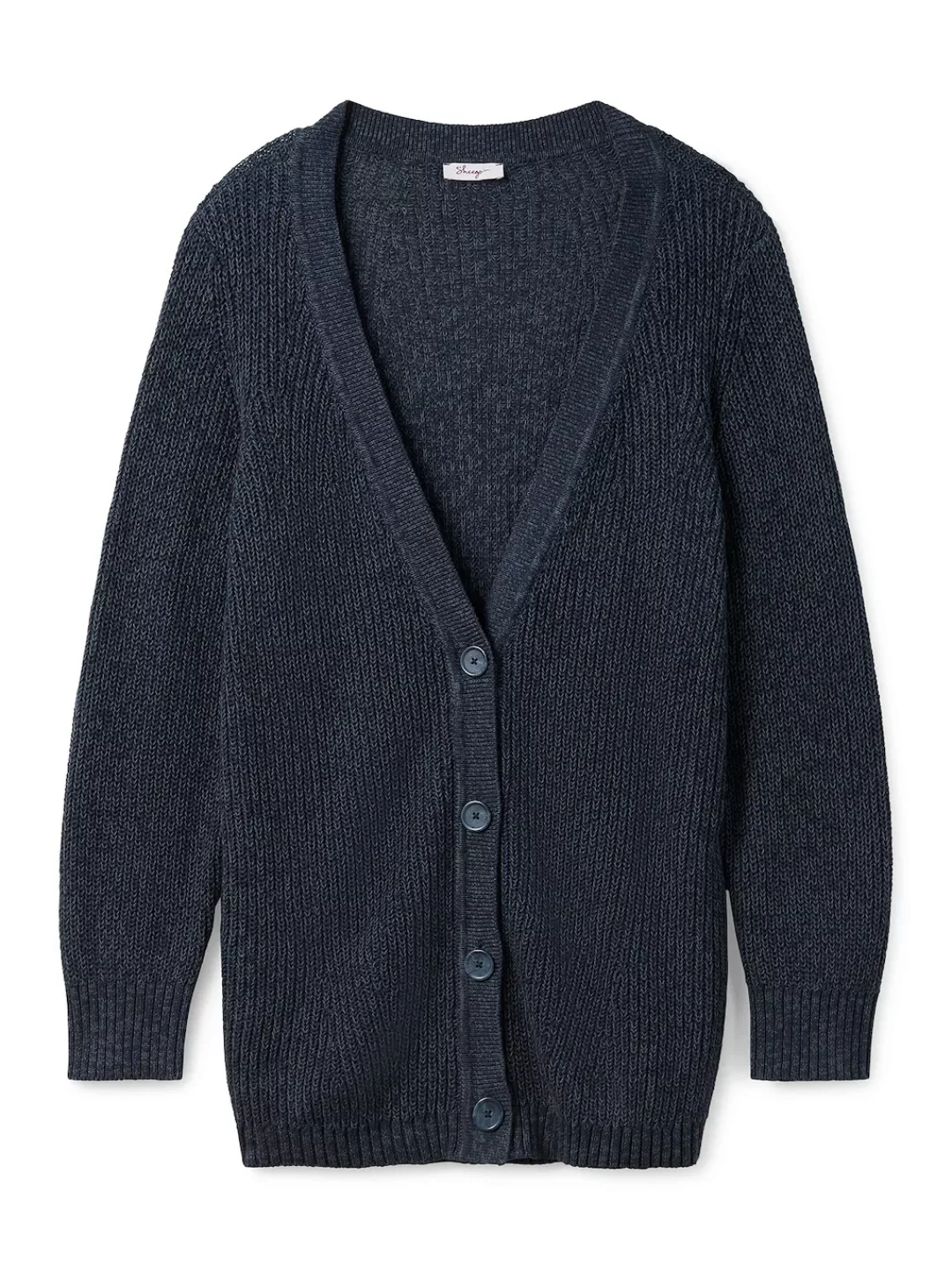Sheego Cardigan "Große Größen", in Perlfangstruktur, aus Baumwolle günstig online kaufen
