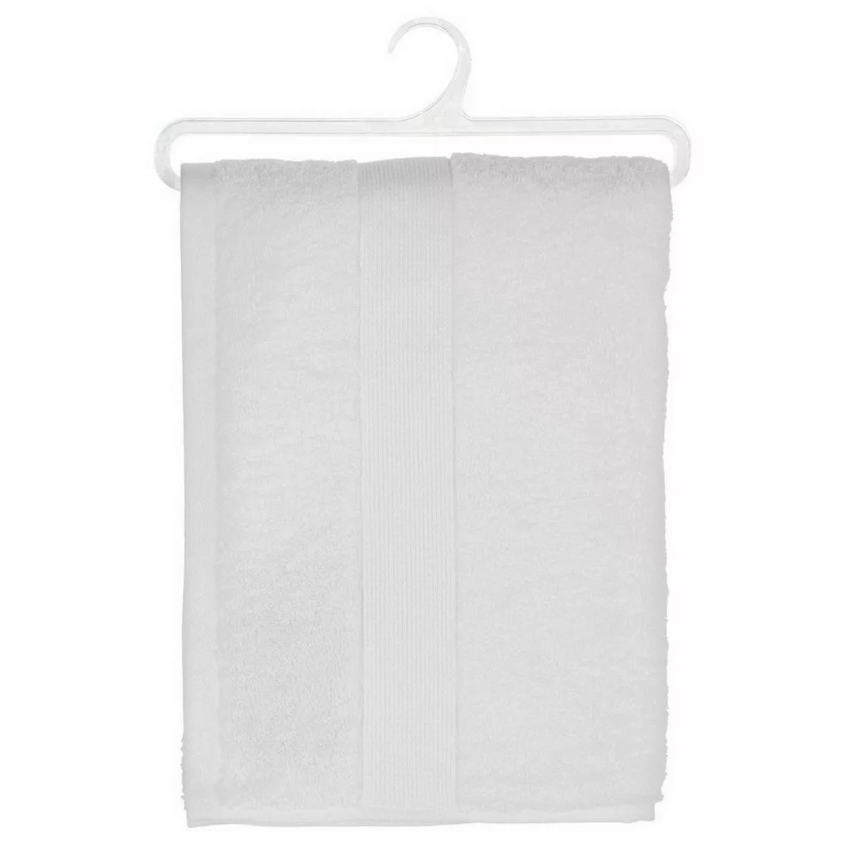 Badetuch Atmosphera Baumwolle Weiß 450 G/m² (70 X 130 Cm) günstig online kaufen