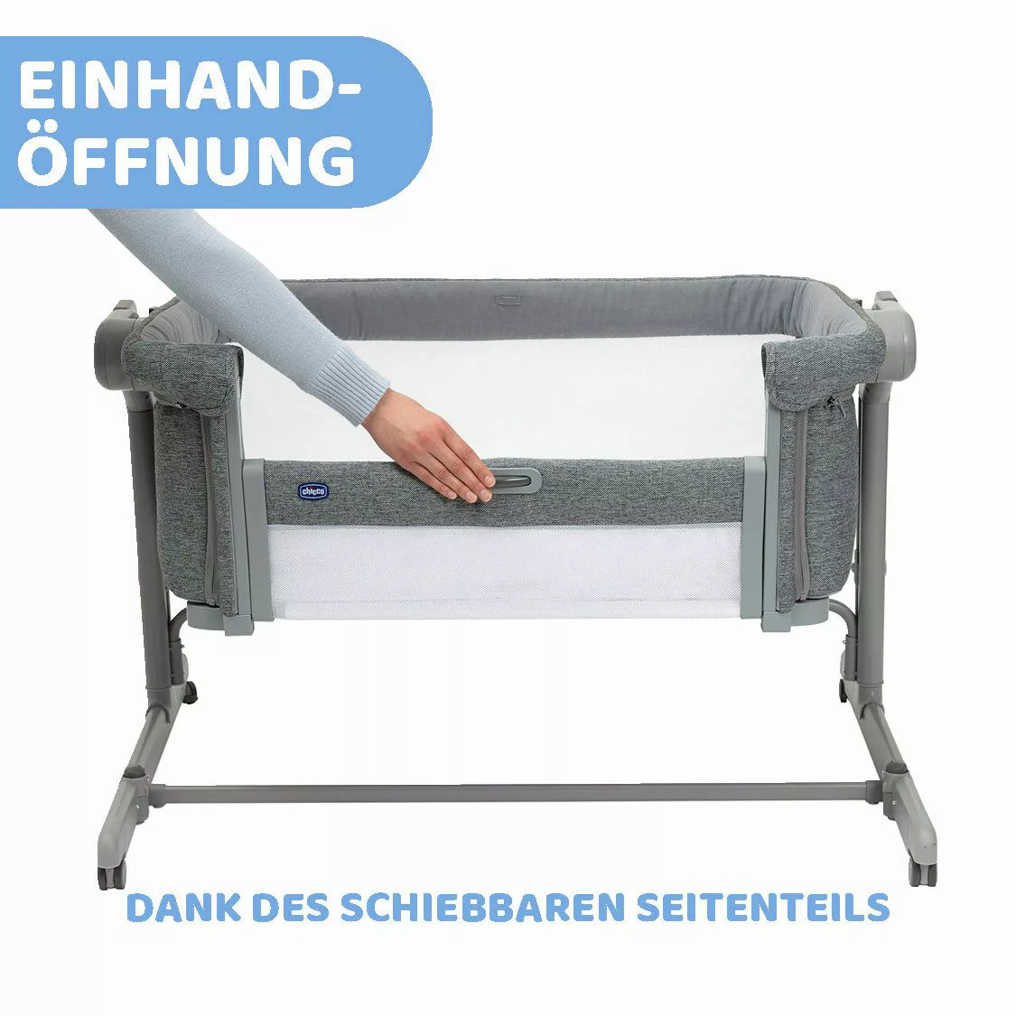 Chicco Beistellbett »Next2Me Magic Evo Dark Grey«, mit Schaukelmodus; inklu günstig online kaufen