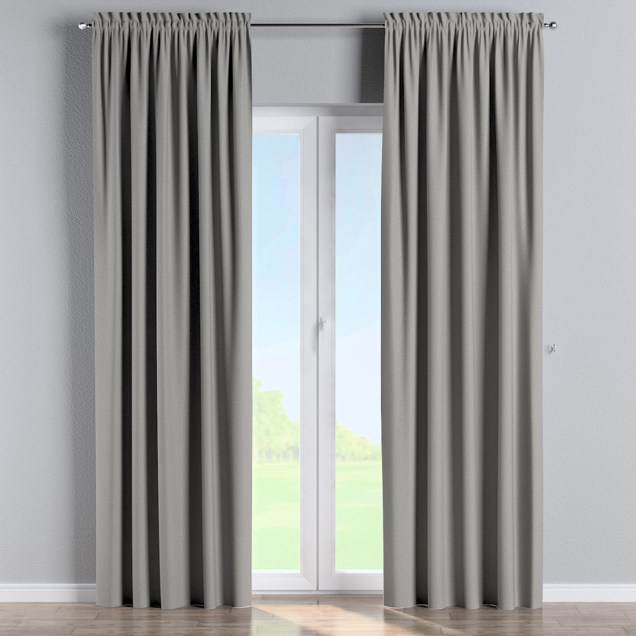 Vorhang mit Tunnel und Köpfchen, grau, Blackout Soft (269-22) günstig online kaufen