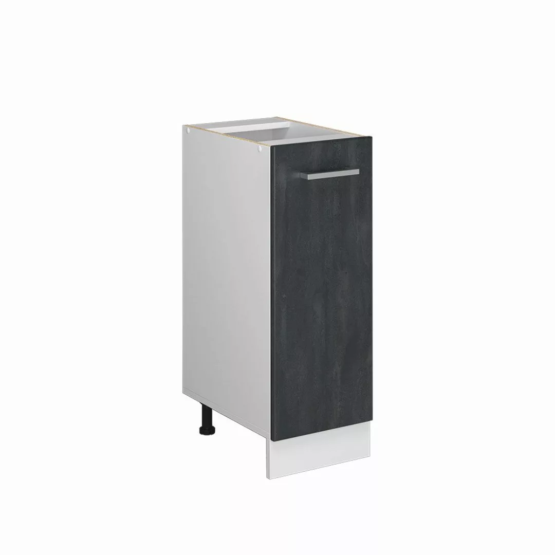 Vicco Apothekerschrank R-Line, Schwarz Beton/Weiß, 30 günstig online kaufen