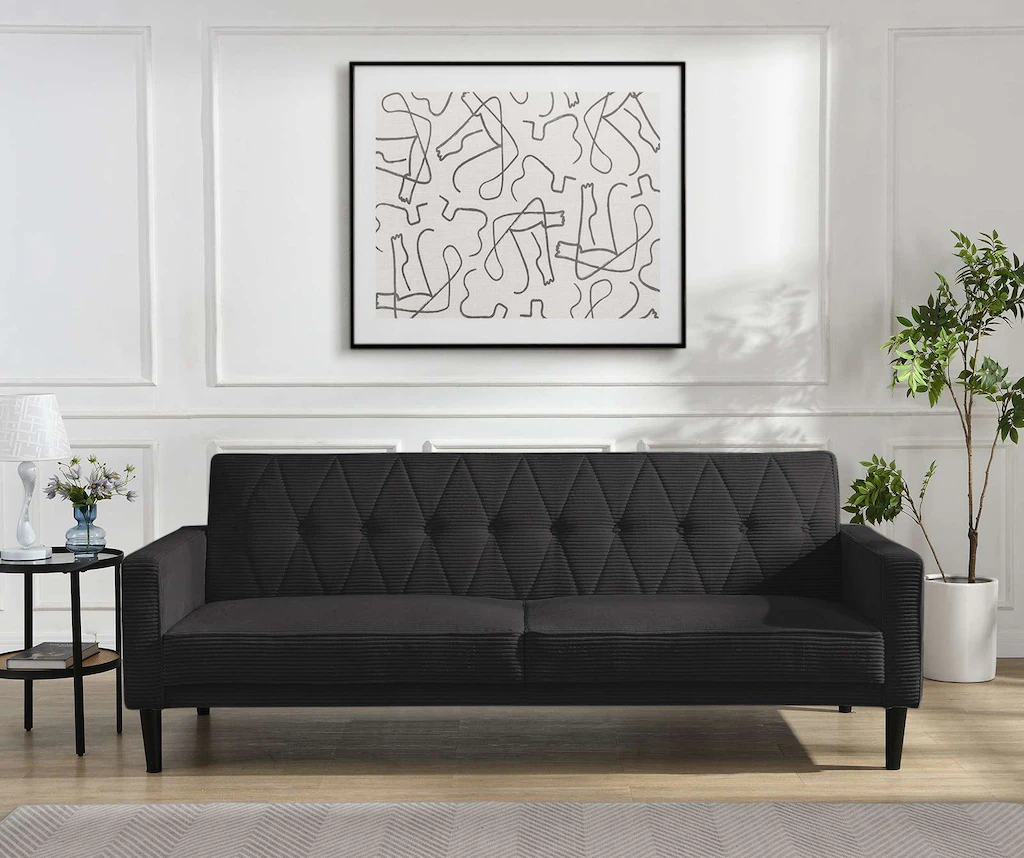 Dorel Home 3-Sitzer "Avon", Schlafsofa 213cm, Bettfunktion (110/190cm), tre günstig online kaufen