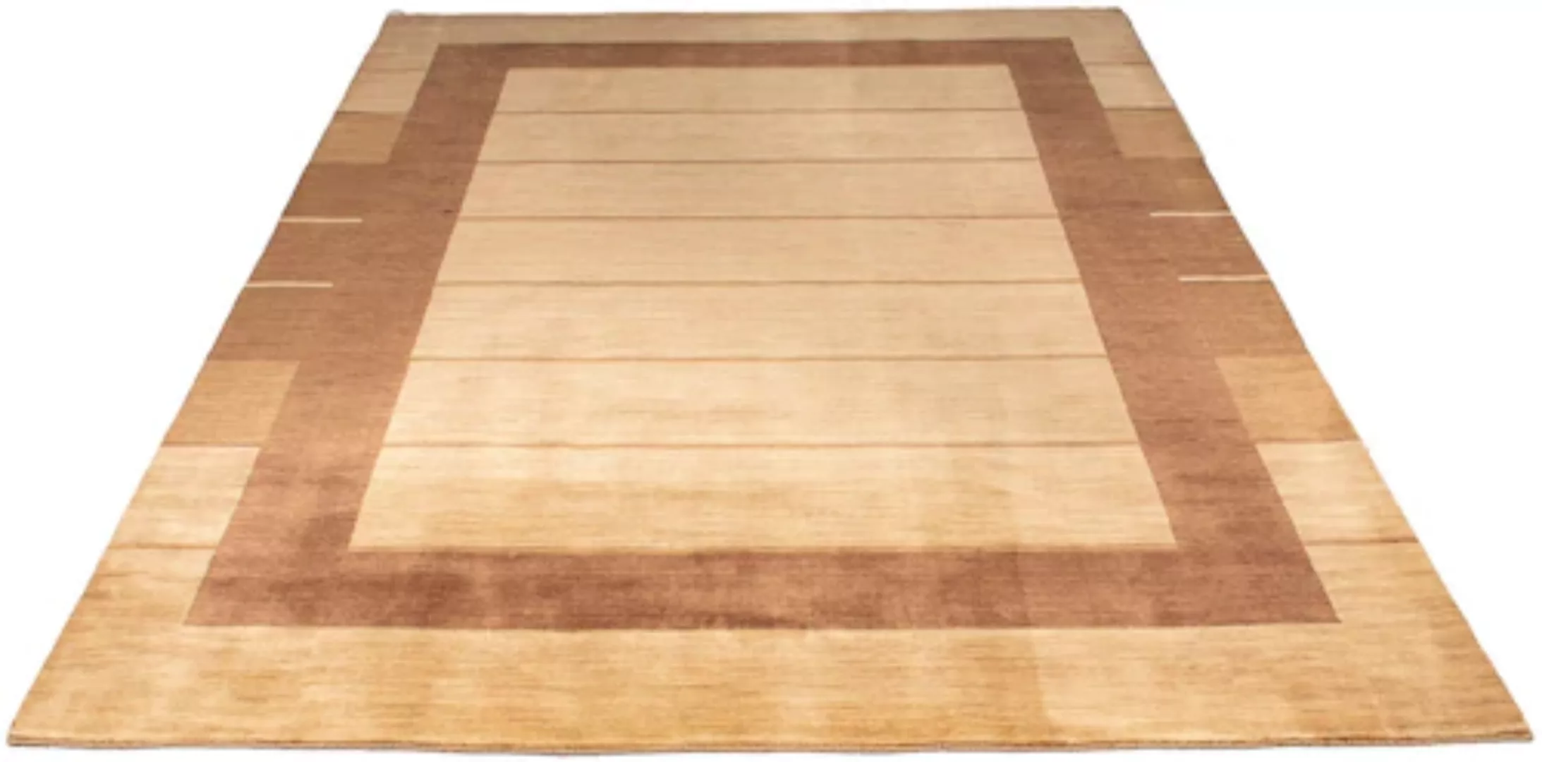 morgenland Wollteppich »Gabbeh - Softy - 294 x 200 cm - braun«, rechteckig, günstig online kaufen