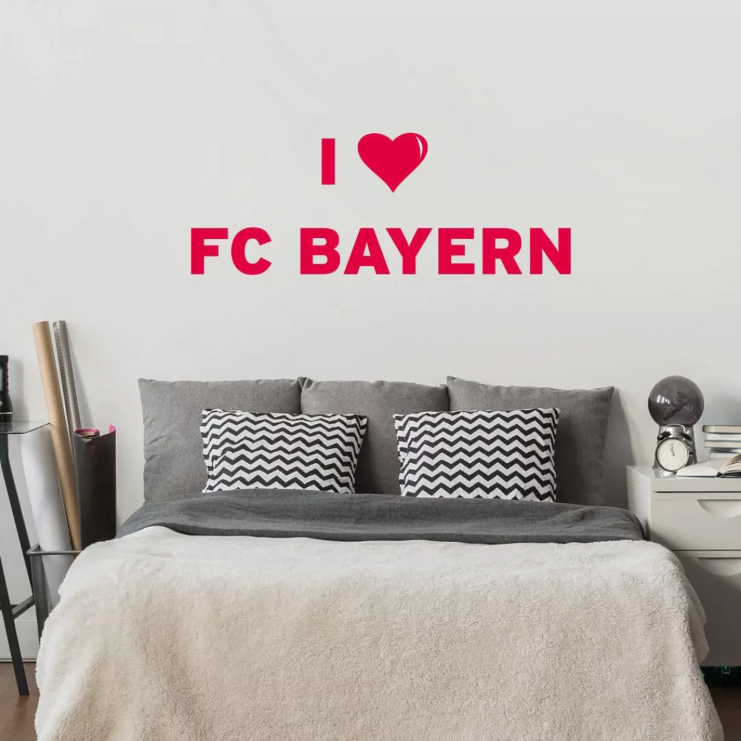 Wall-Art Wandtattoo "I LOVE FC BAYERN", (1 St.) günstig online kaufen