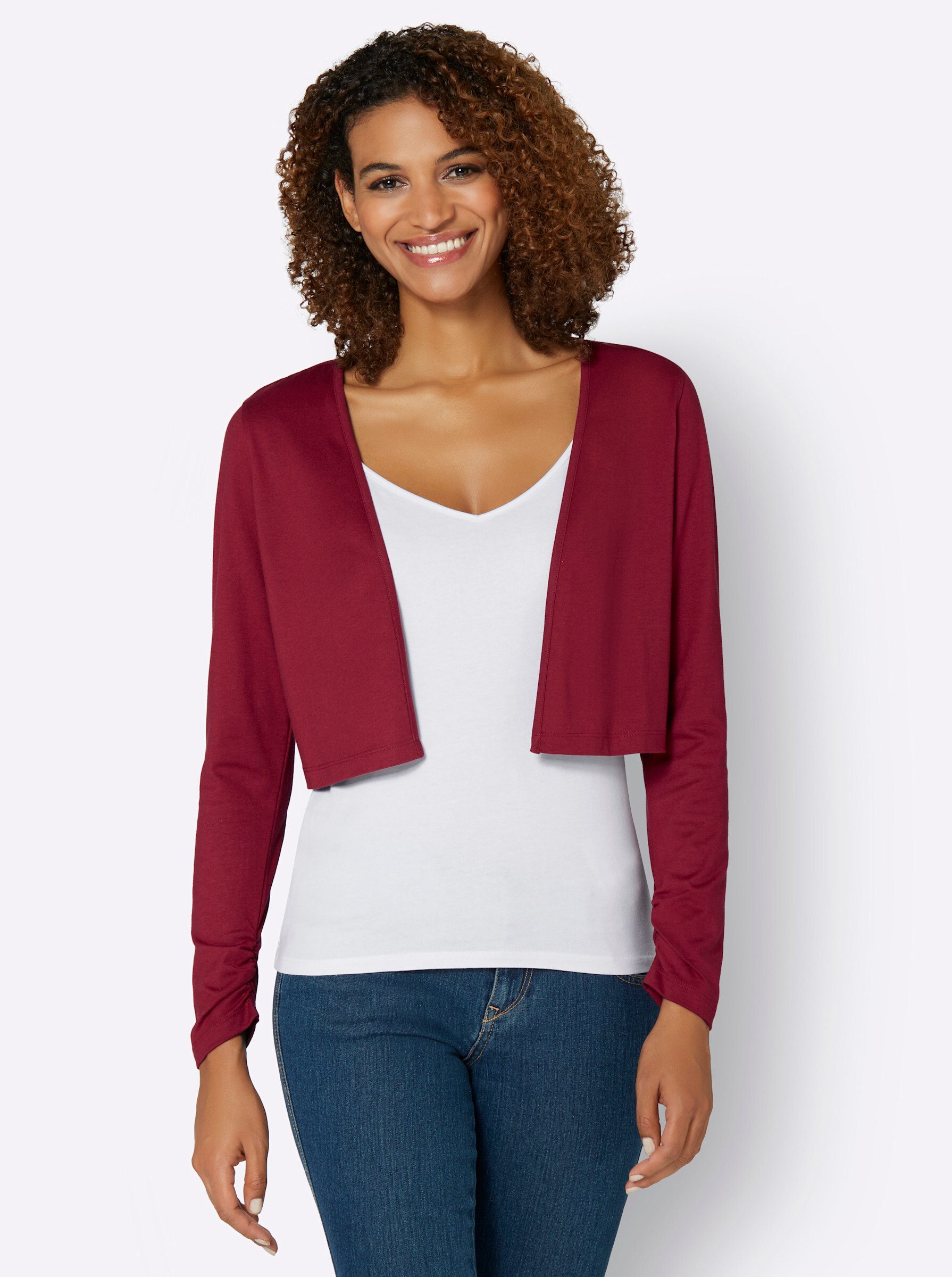 Casual Looks Shirtjacke "Shirtbolero", (1 tlg.) günstig online kaufen