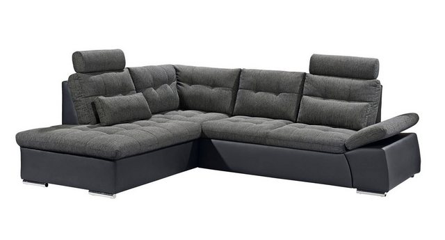 ED EXCITING DESIGN Ecksofa Jakarta, mit Schlaffunktion, verstellbarer Armle günstig online kaufen