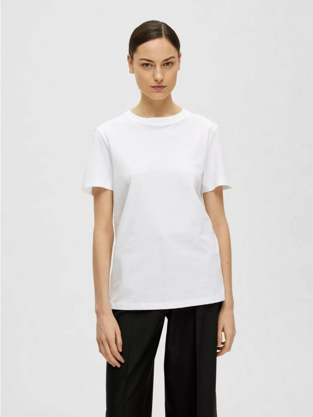 SELECTED FEMME T-Shirt SLFMYESSENTIAL SS O-NECK TEE NOOS günstig online kaufen