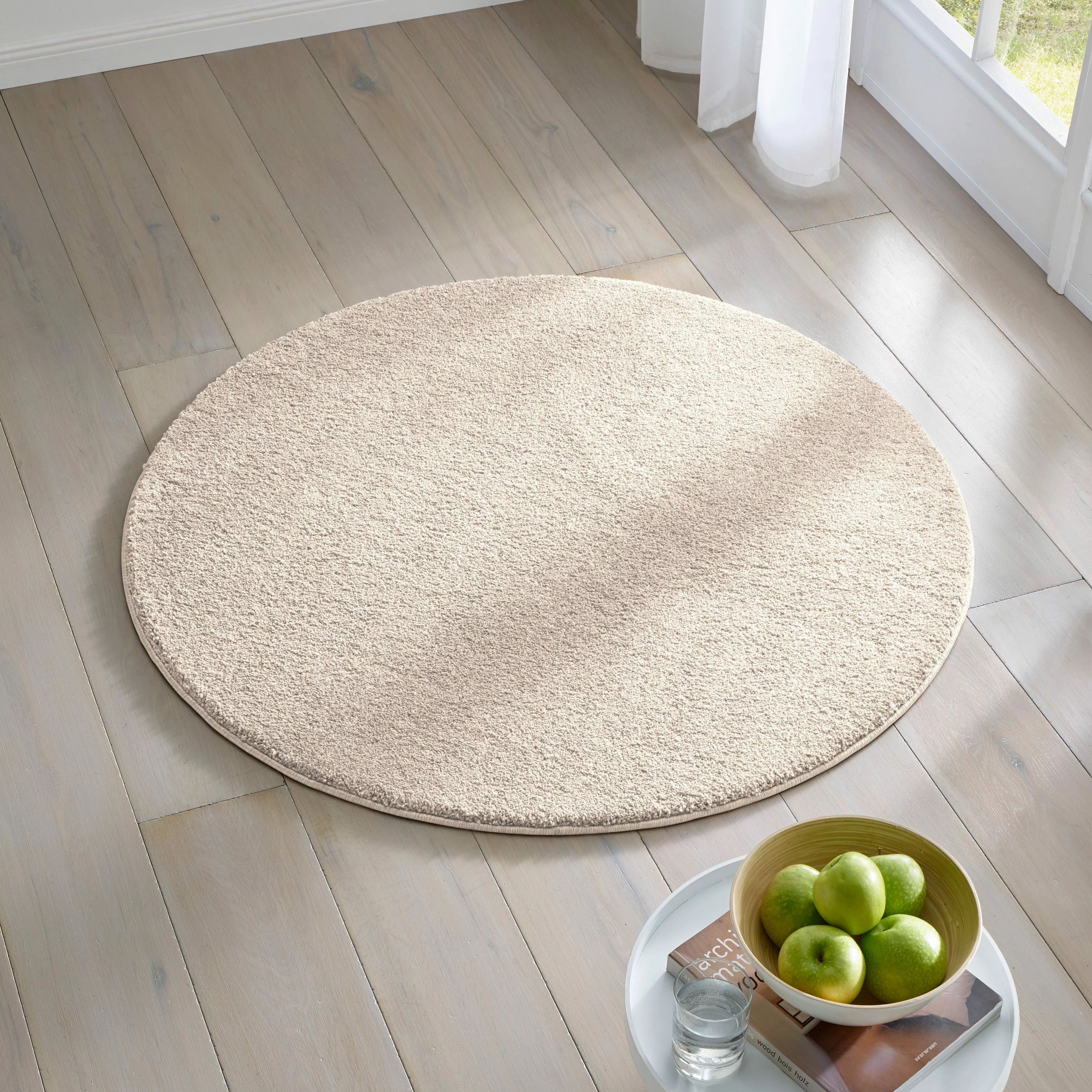 TaCa Home Teppich Kurzflor-Frisee-Teppich, rechteckig, Höhe: günstig online kaufen