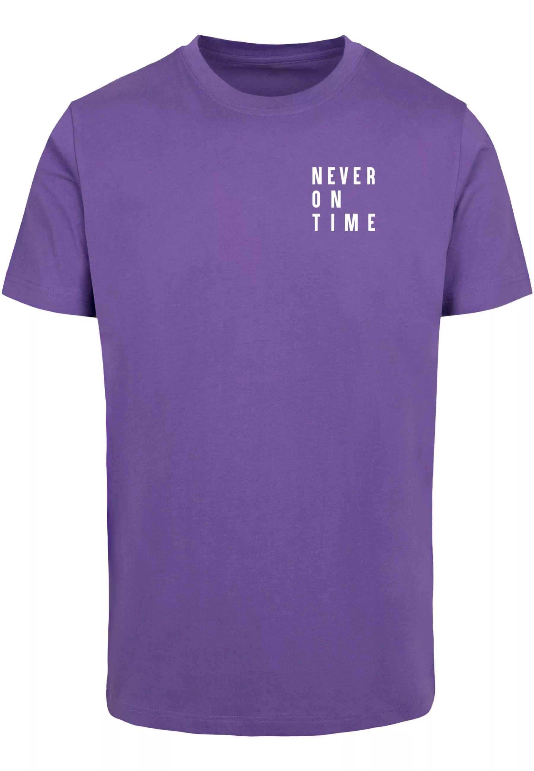 MisterTee Kurzarmshirt "MisterTee Damen Never On Time Tee" günstig online kaufen