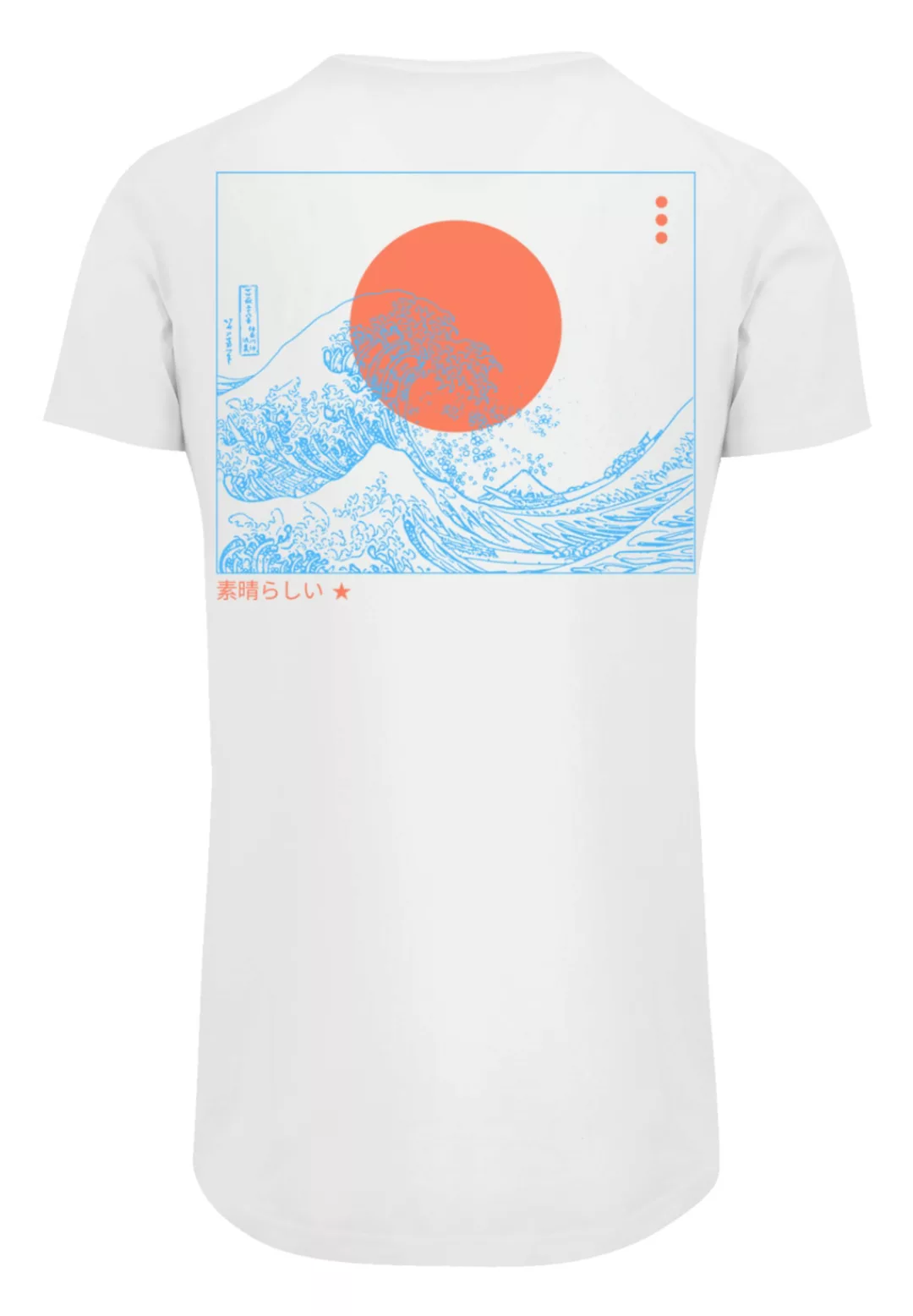 F4NT4STIC T-Shirt "PLUS SIZE Kanagawa Welle", Print günstig online kaufen