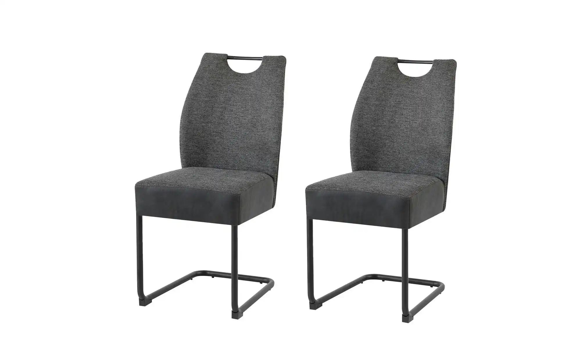 byLIVING Freischwinger "Peter-XXL 2er-Set", (Set), 2 St., Webstoff-Microfas günstig online kaufen