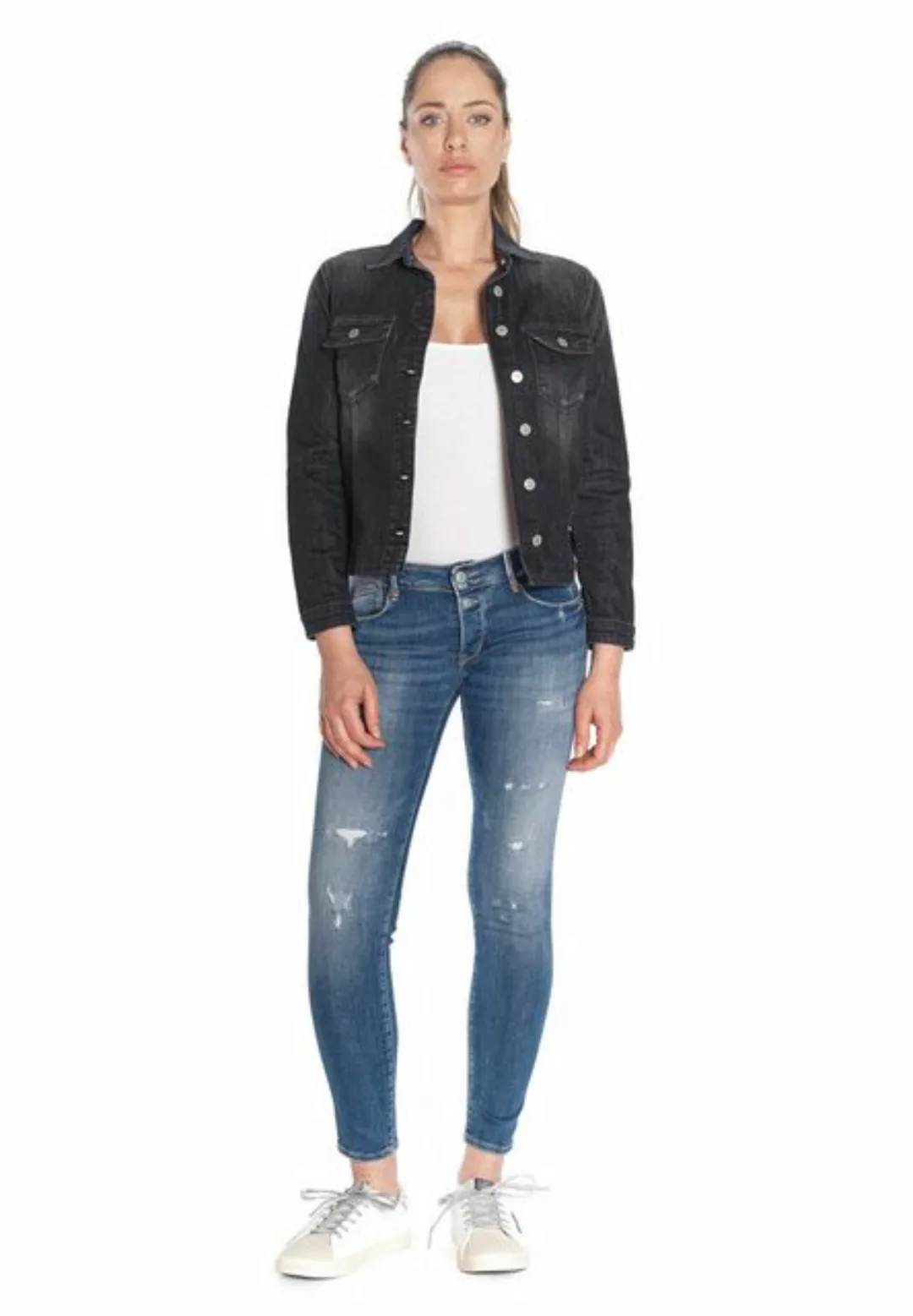 Le Temps Des Cerises Bequeme Jeans PULPC in tollem Used-Look günstig online kaufen