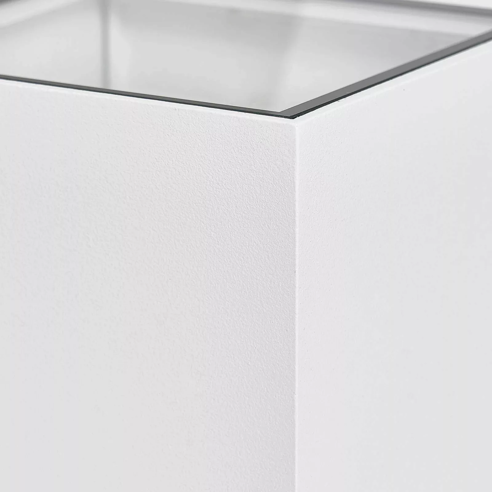 Prios Außenwandleuchte Tetje, weiß, eckig, 11,5 cm, 2er-Set günstig online kaufen