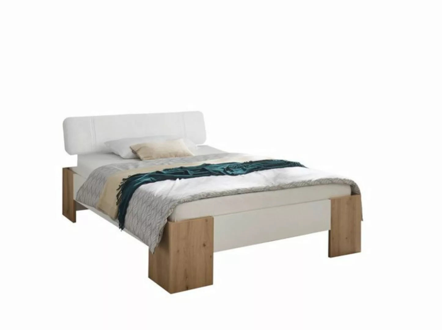 Pol-Power Bett in Artisan Eiche / Weiß. Abmessungen (BxHxT) 145x81x214 cm günstig online kaufen