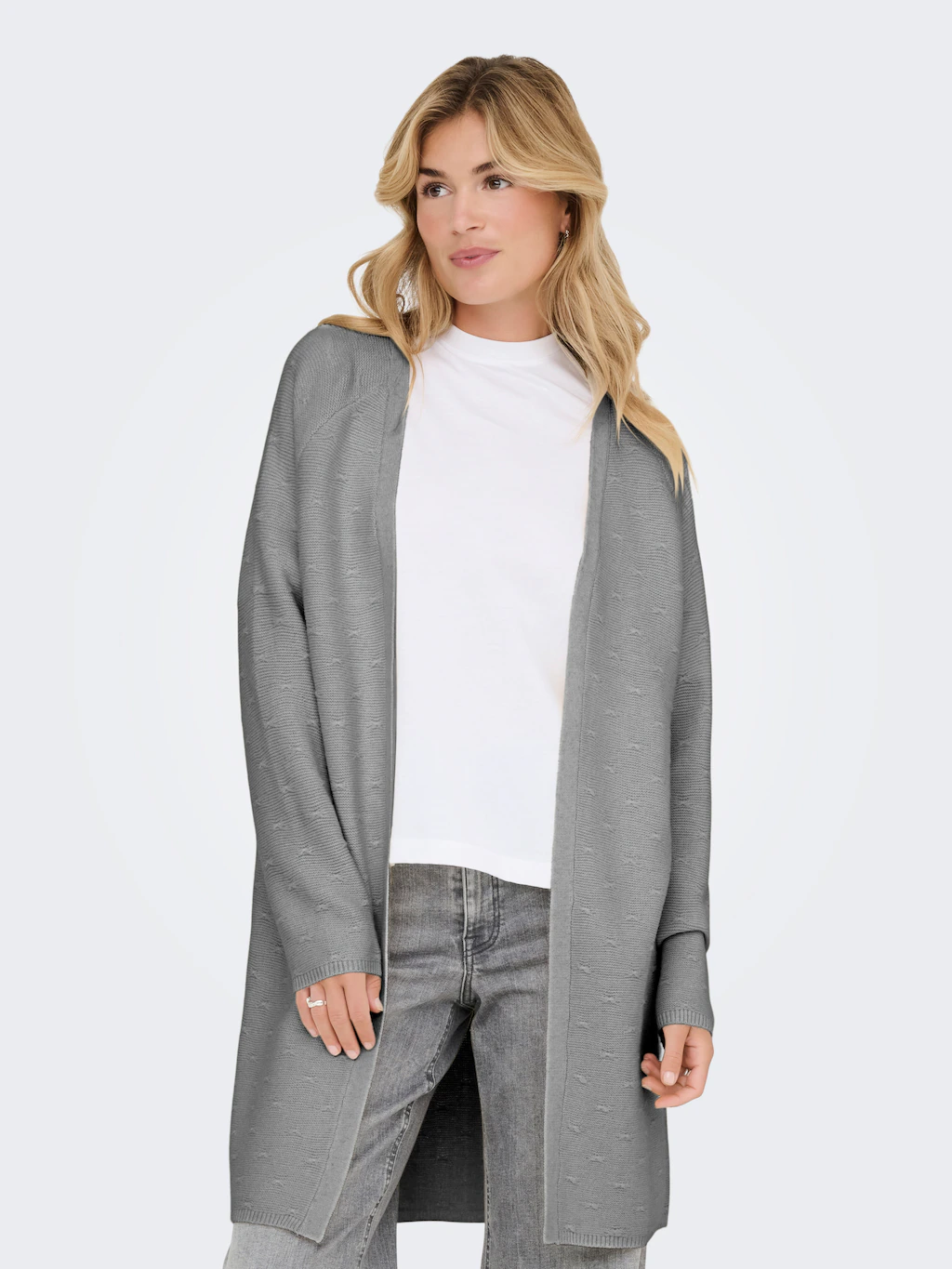 ONLY Strickjacke "ONLKATIA LS STRUCT OPEN CARDIGAN CC KNT" günstig online kaufen