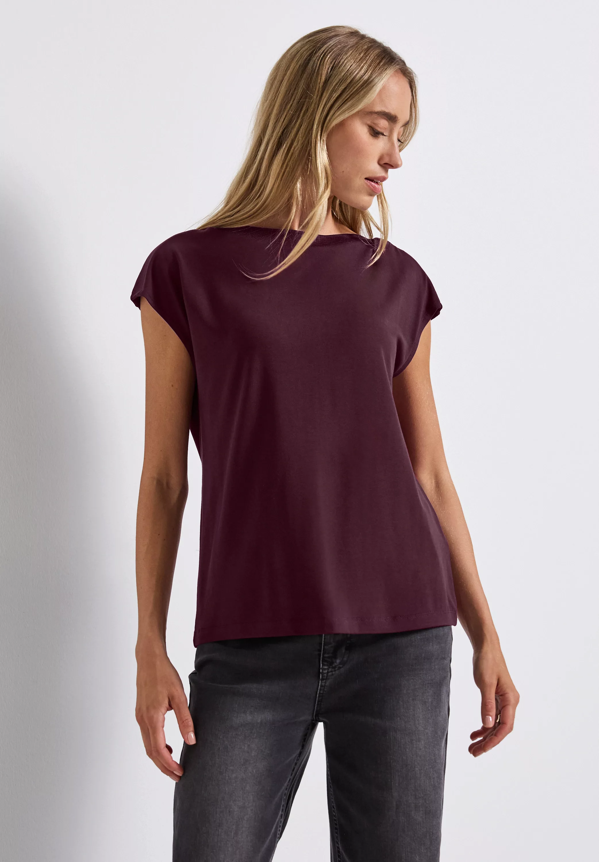 STREET ONE T-Shirt, aus strecthigem Viskosematerial günstig online kaufen