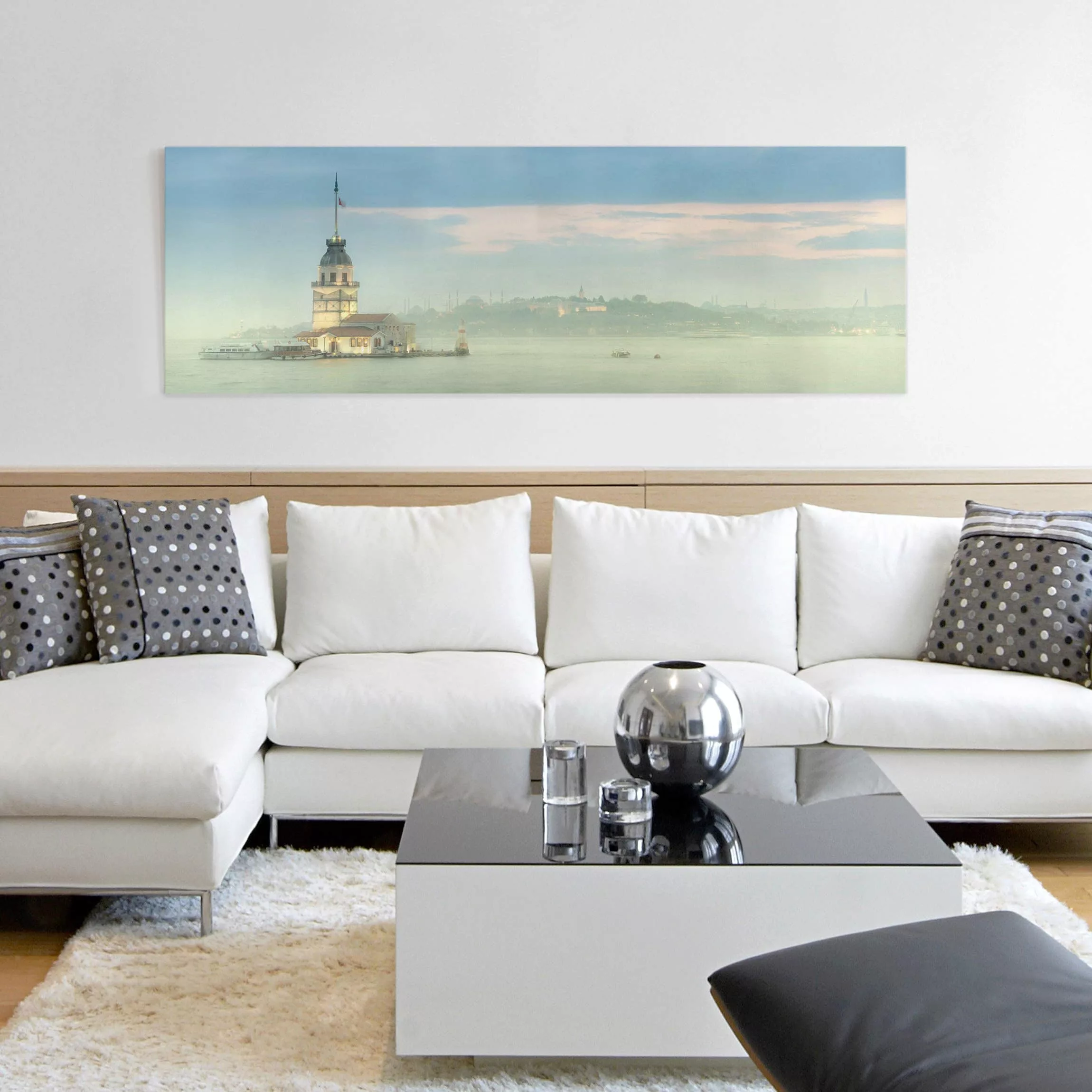 Leinwandbild Architektur & Skyline - Panorama Maidens Tower günstig online kaufen