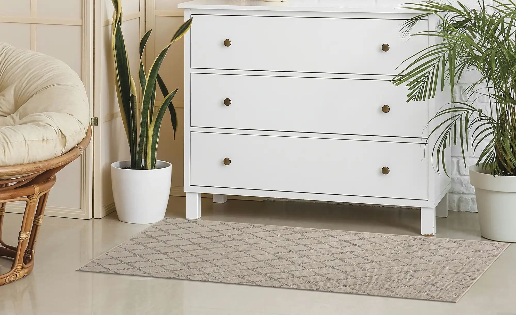 Webteppich  Soho ¦ beige ¦ Synthetische Fasern ¦ Maße (cm): B: 80 Teppiche günstig online kaufen