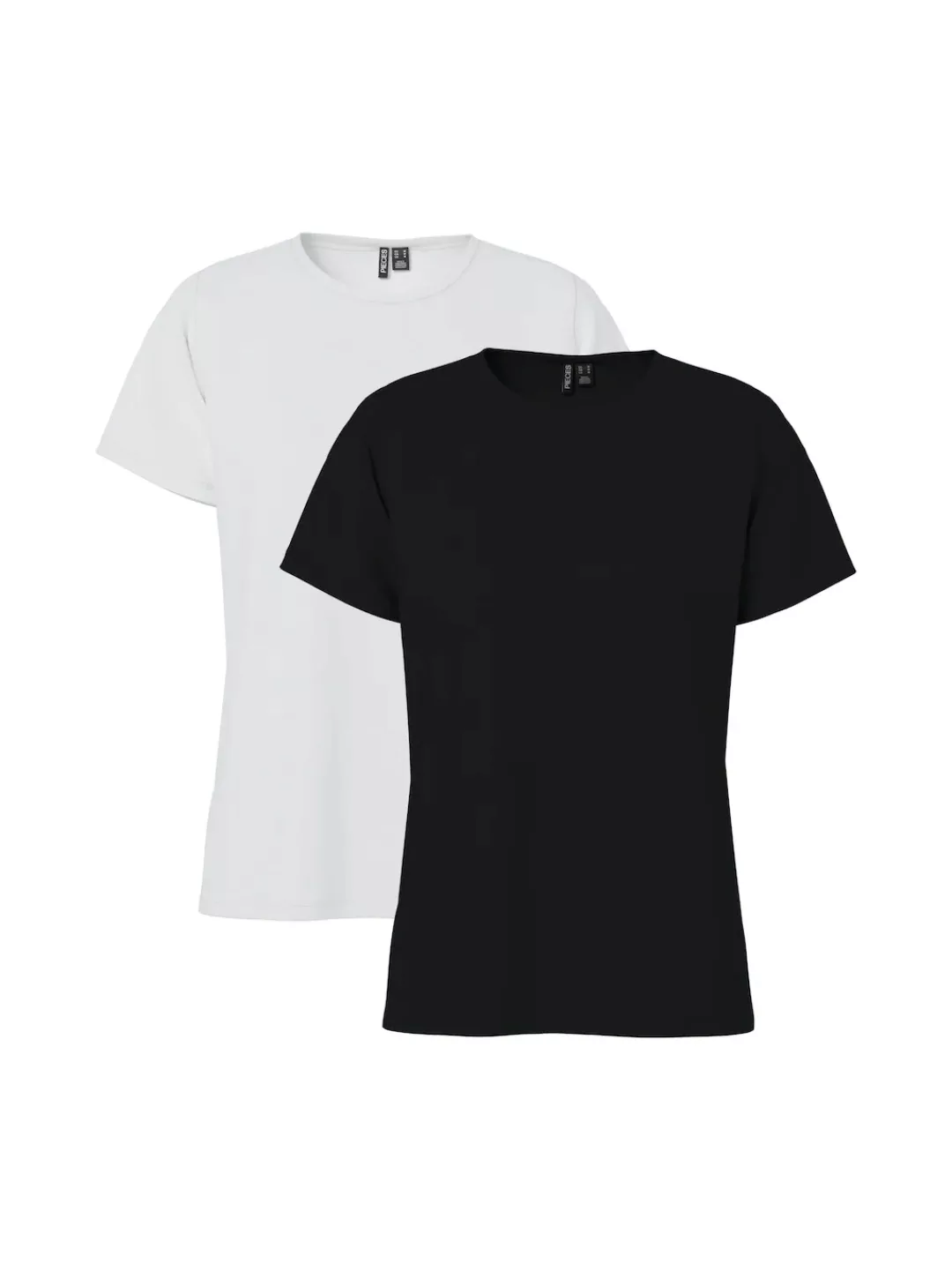 pieces Kurzarmshirt "PCAMIRA SS TEE 2-PACK NOOS BC", (Packung, 2 tlg.) günstig online kaufen