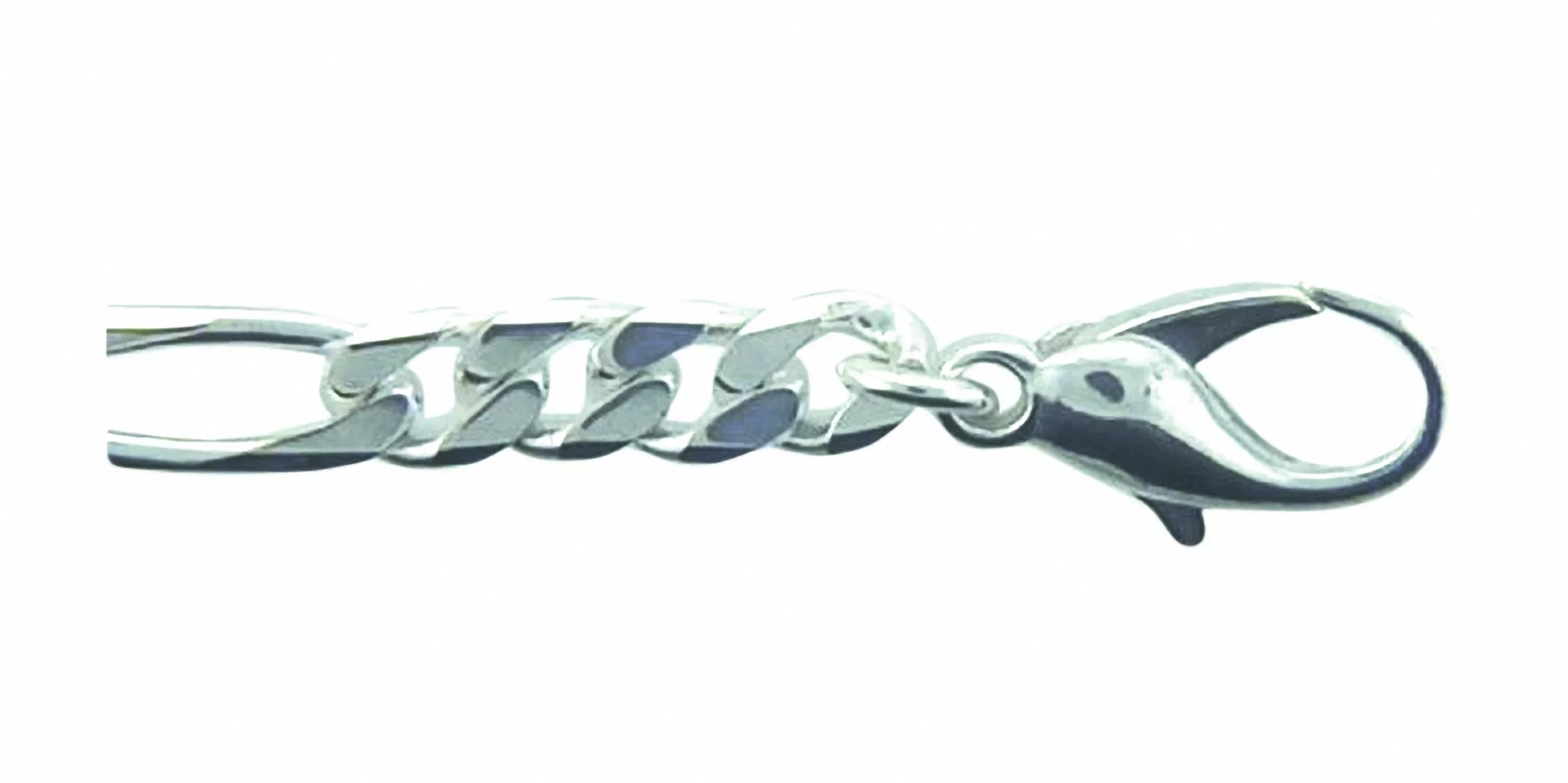 Adelia´s Silberarmband "925 Silber Figaro Armband 19 cm", 19 cm 925 Sterlin günstig online kaufen