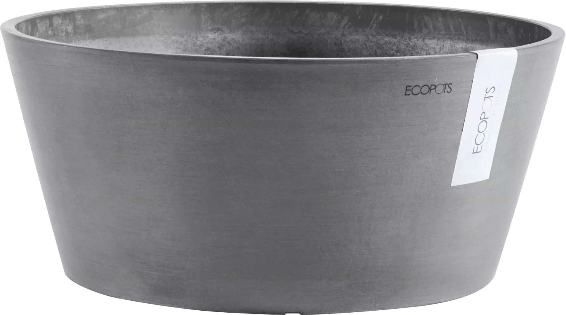 ECOPOTS Blumentopf "FRANKFURT Grey", BxTxH: 41x41x18 cm günstig online kaufen