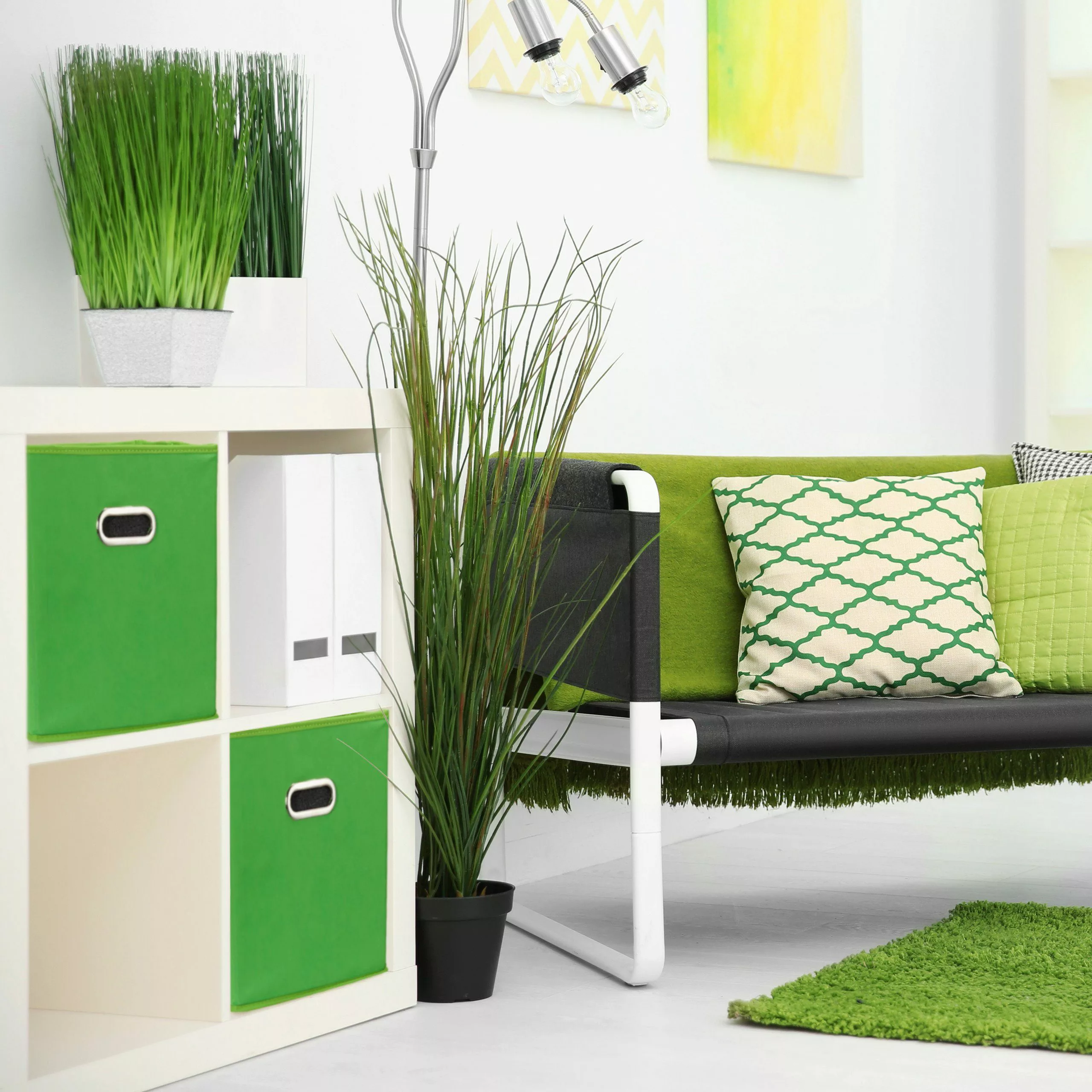relaxdays Aufbewahrungsbox 4 x Aufbewahrungsbox Stoff günstig online kaufen