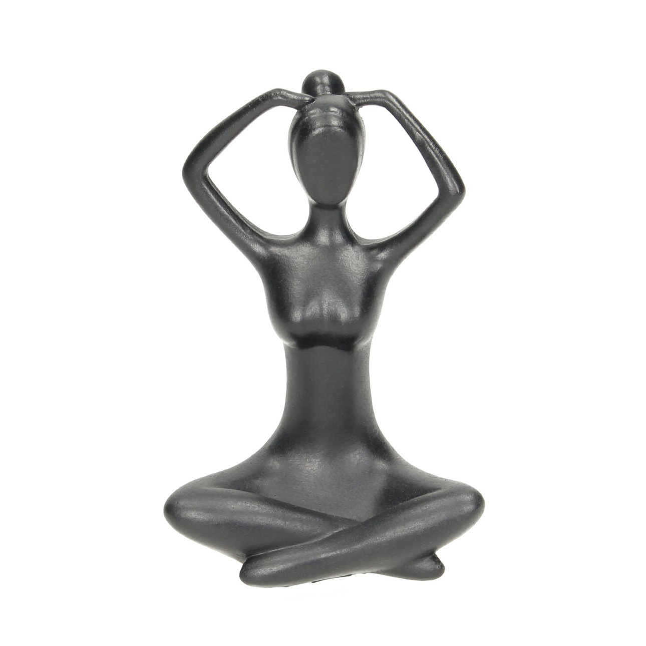 Dekofigur Woman Yoga III grey, 6 x 6 x 10 cm günstig online kaufen