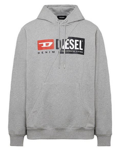 Diesel Kapuzensweatshirt Regular Fit Hoodie Grau - S-GIRK-HOOD-CUTY 912 günstig online kaufen