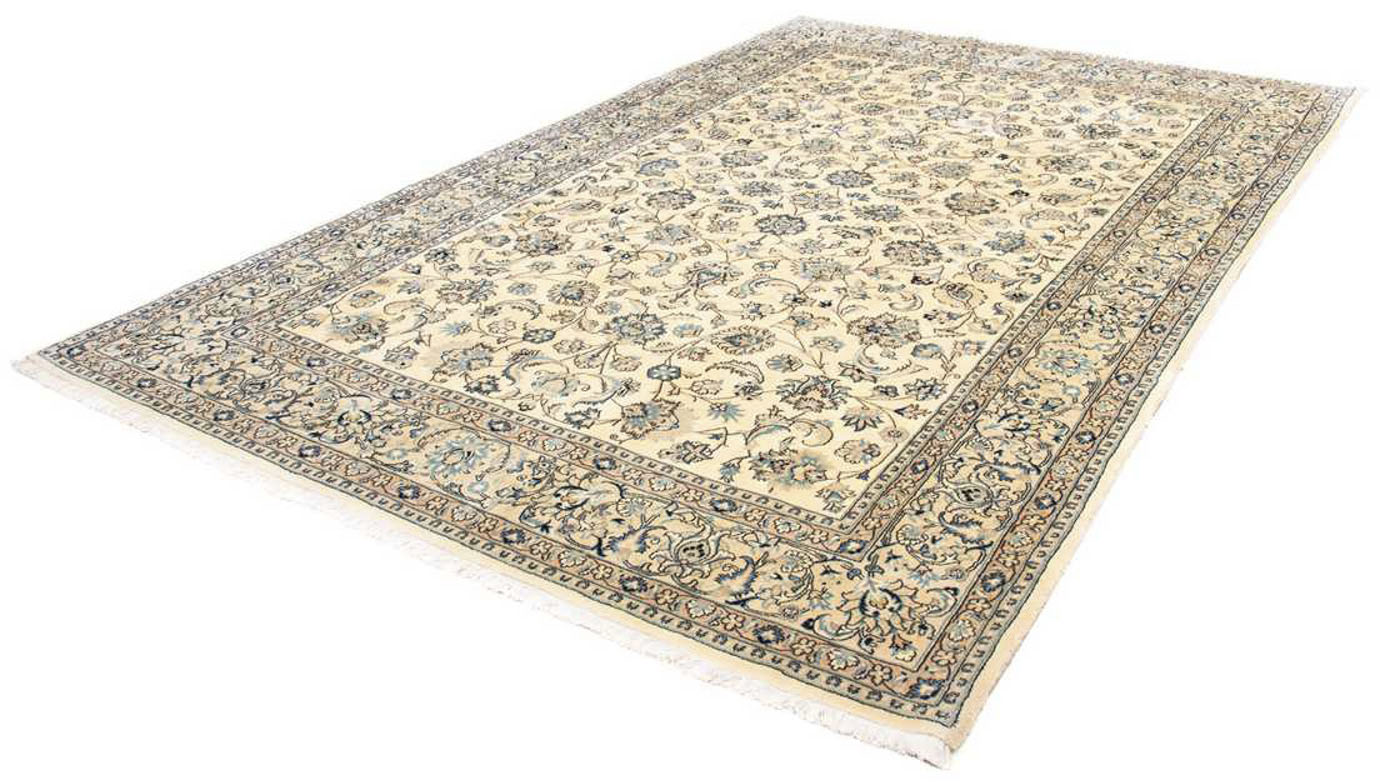 morgenland Wollteppich »Maschad Medaillon Beige 315 x 200 cm«, rechteckig, günstig online kaufen