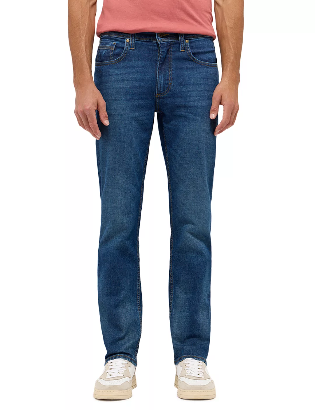 Mustang Jeans Washington Straight Fit scratched blue extra lang günstig online kaufen