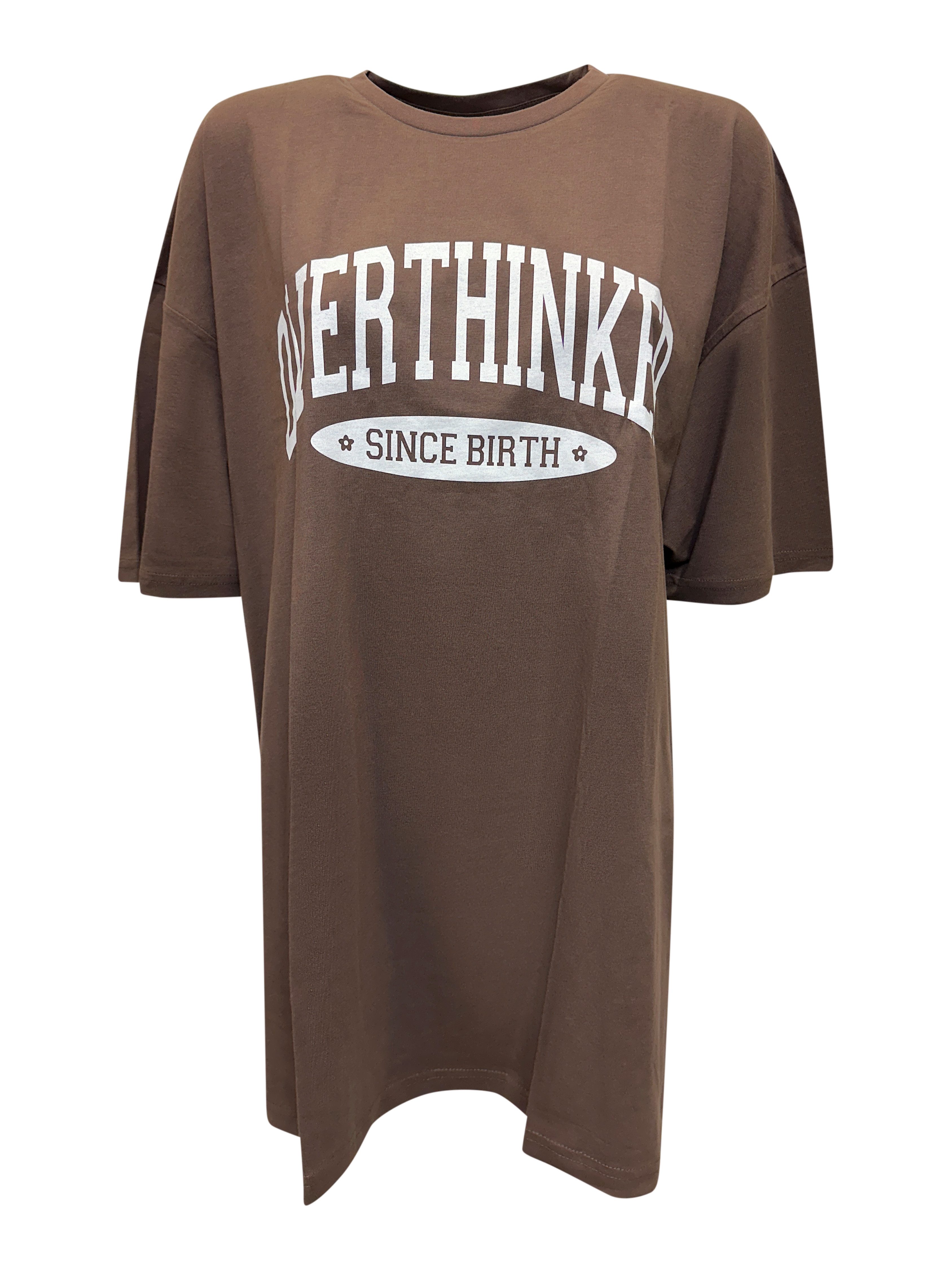 Worldclassca T-Shirt Worldclassca Oversized Print OVERTHINKER günstig online kaufen