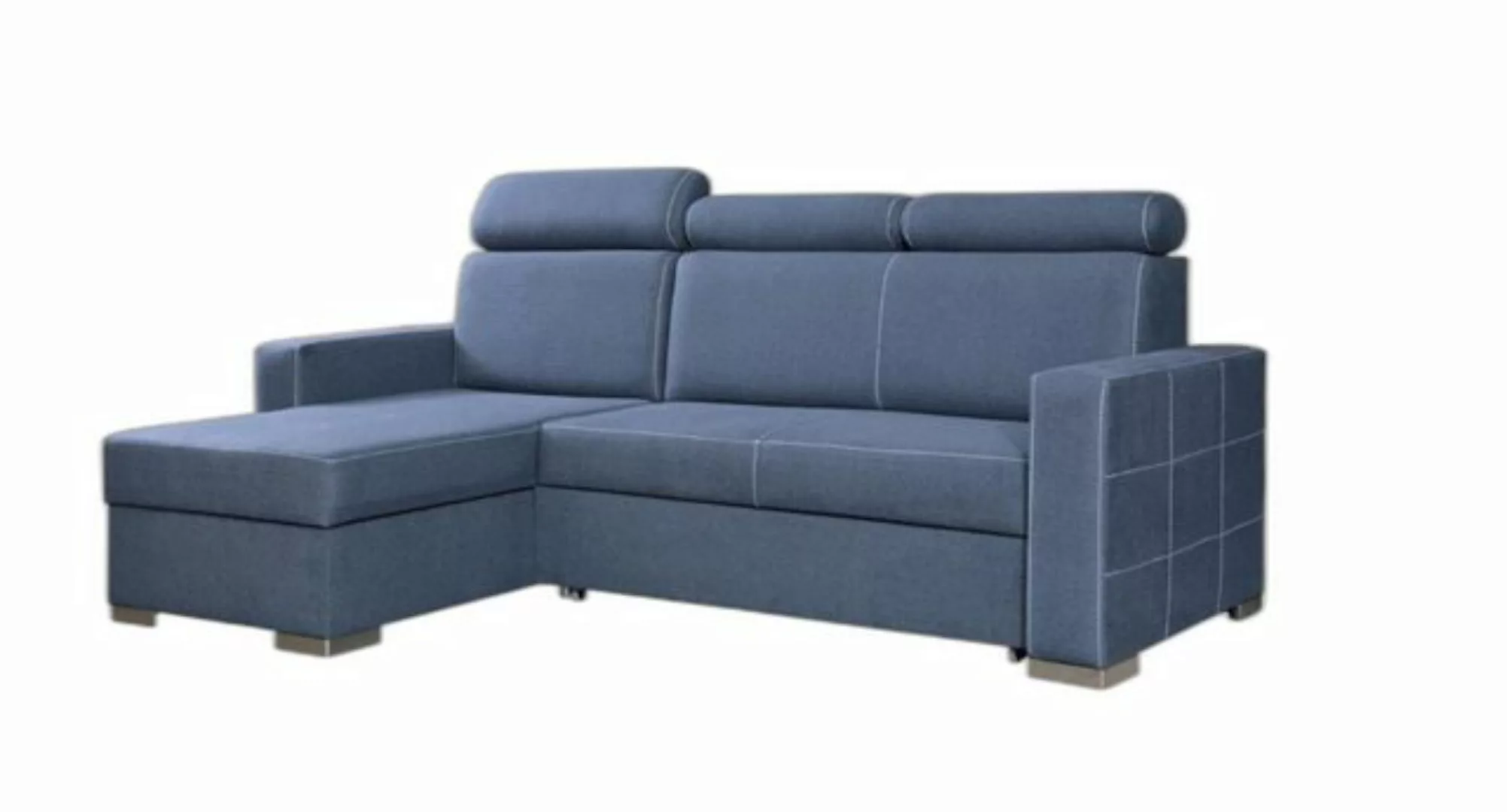 Xlmoebel Ecksofa Elegantes Blaues L-förmiges Sofa Zeitgemäßes Couchdesign N günstig online kaufen