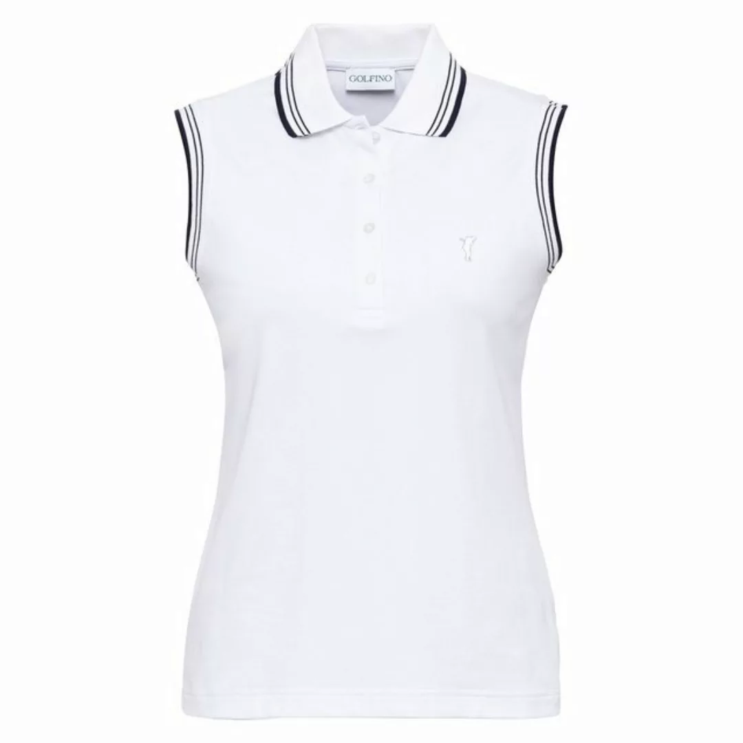 GOLFINO Poloshirt Golfino The Maura Polo Optic White günstig online kaufen