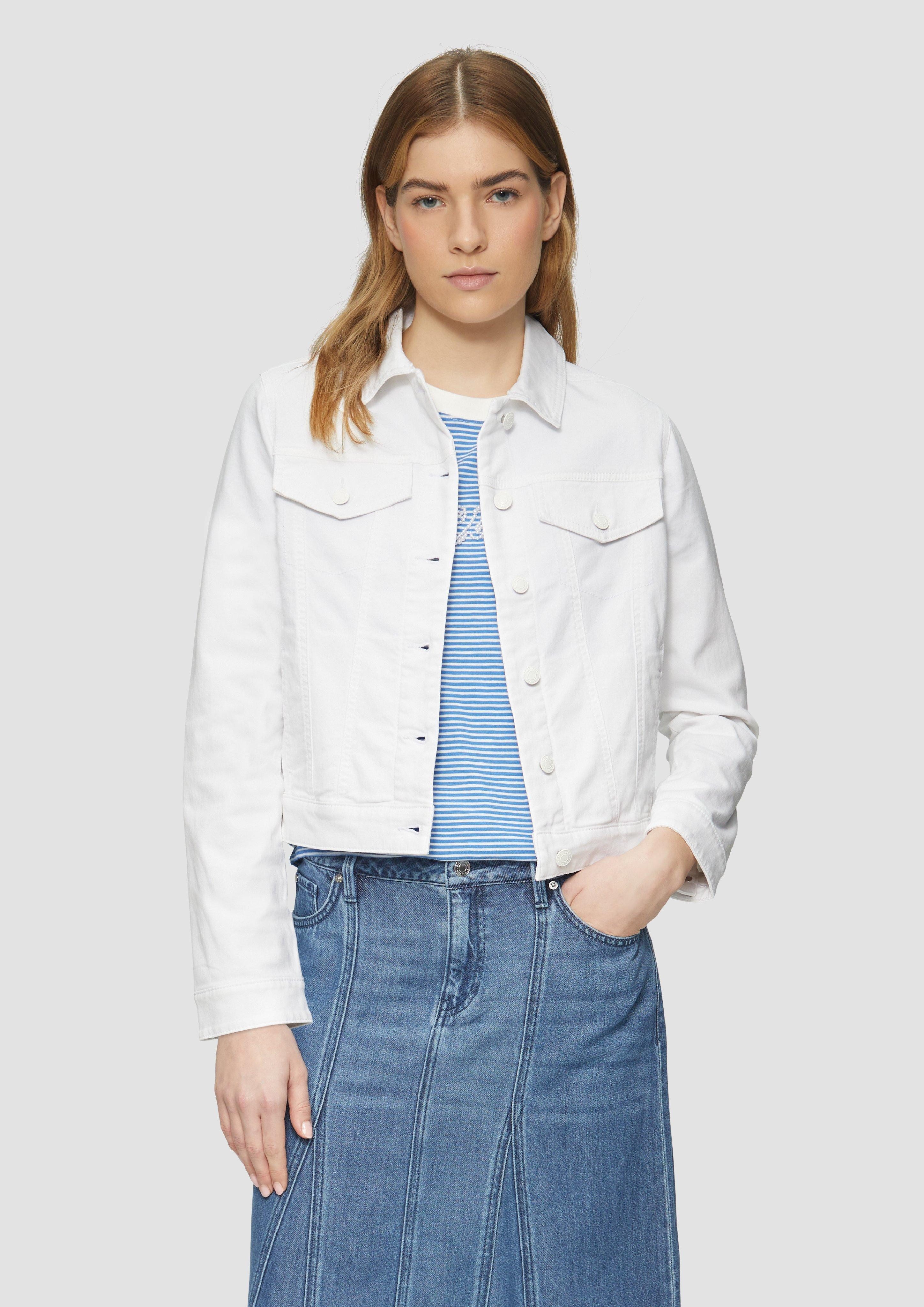 s.Oliver Jeansjacke - Jeansjacke mit seitlichen günstig online kaufen