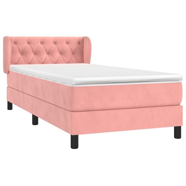 vidaXL Bett Boxspringbett mit Matratze Rosa 80x200 cm Samt günstig online kaufen