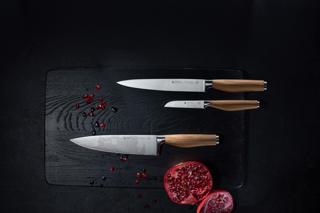 WMF Fleischmesser »Grand Wood«, (1 tlg.), 20 cm, Olivenholzgriff, handgesch günstig online kaufen