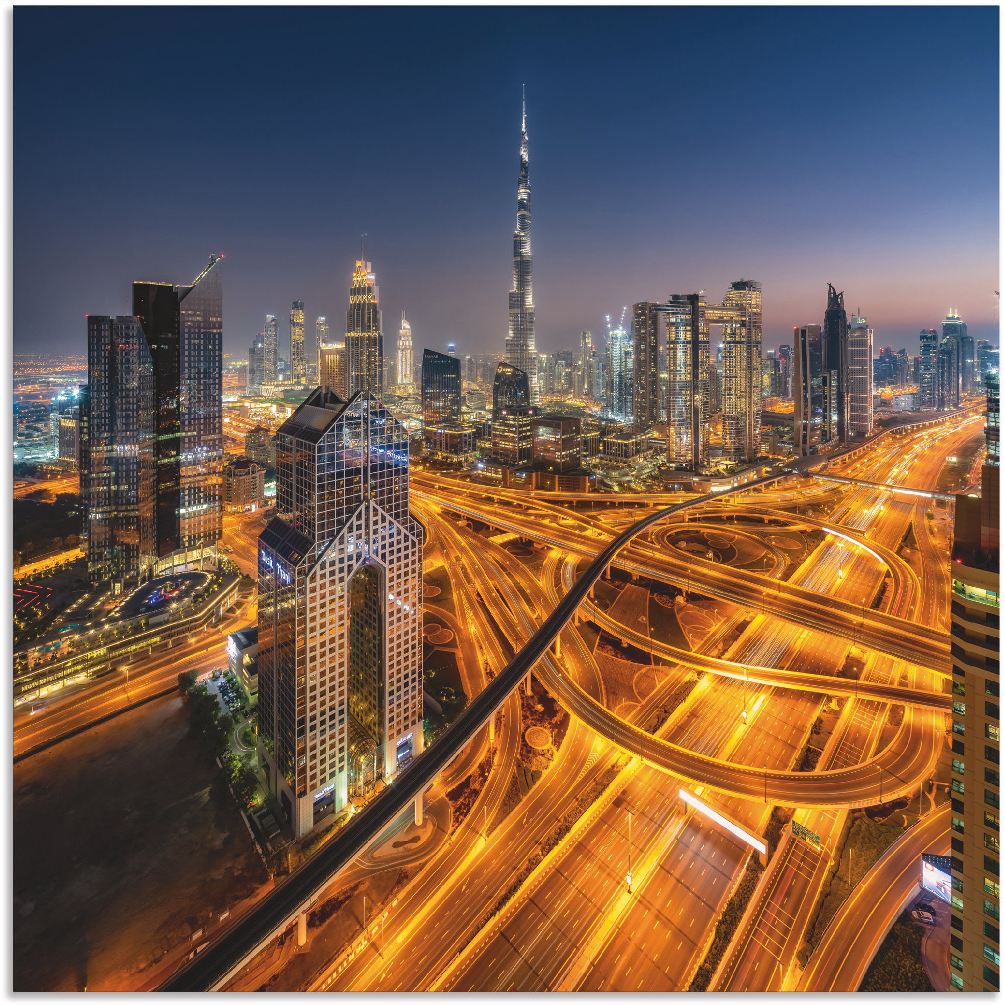 Artland Wandbild »Skyline Dubai«, Bilder von Asien, (1 St.), als Alubild, O günstig online kaufen