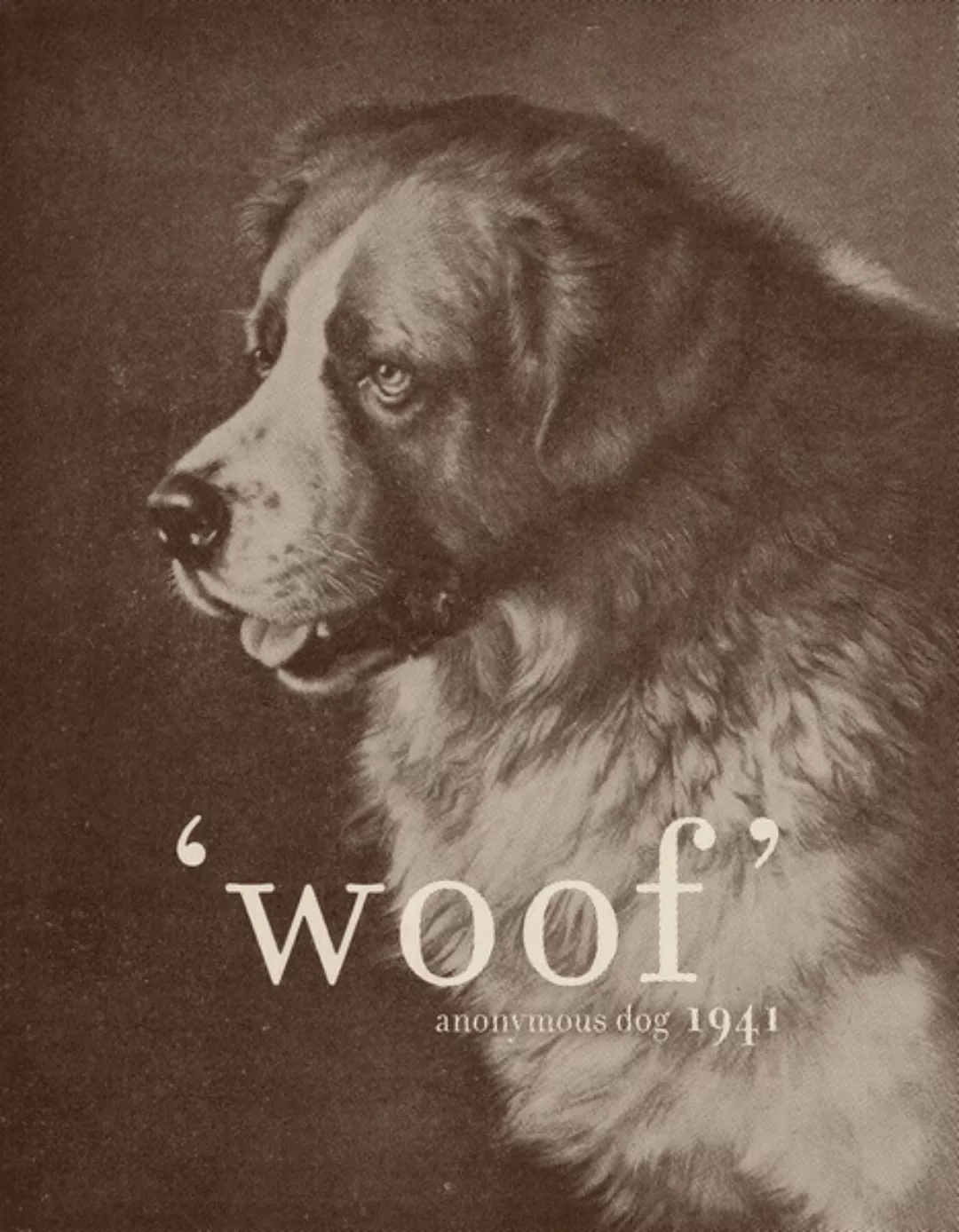 Poster / Leinwandbild - Famous Quote Dog günstig online kaufen