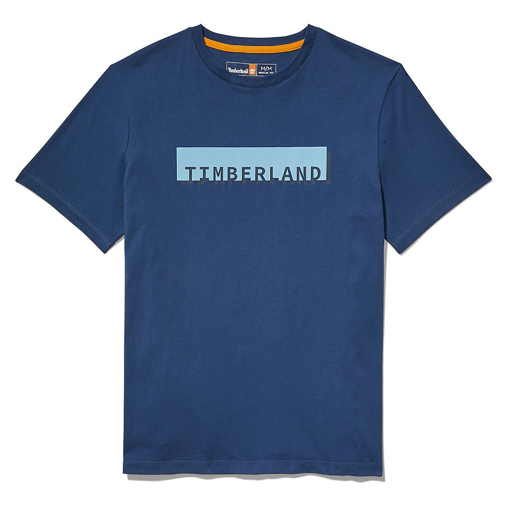 Timberland Brand Carrier Linear Logo Kurzärmeliges T-shirt L Dark Denim günstig online kaufen